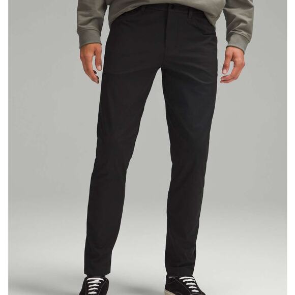 Lululemon ABC Slim-Fit Pant 32" Warpstreme Black Men's Size 33 - Picture 1 of 5